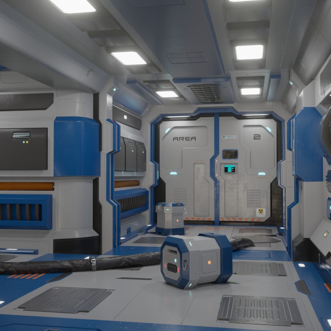 3D Sci Fi Interior Doors - TurboSquid 1530528