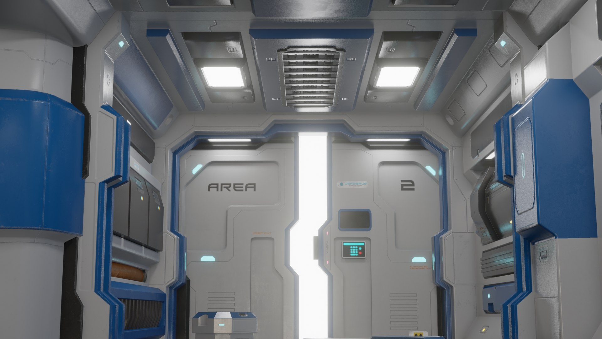 3D Sci Fi Interior Doors - TurboSquid 1530528