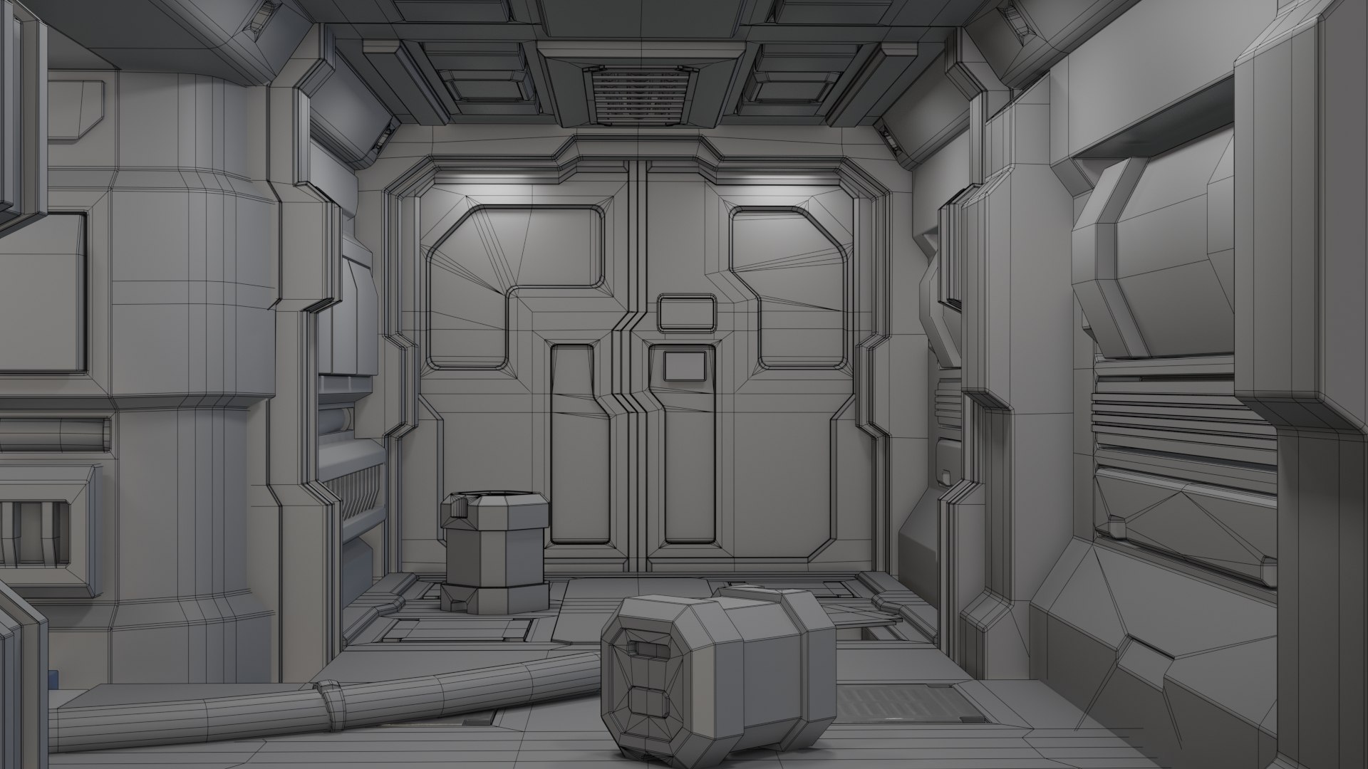 3D Sci Fi Interior Doors - TurboSquid 1530528