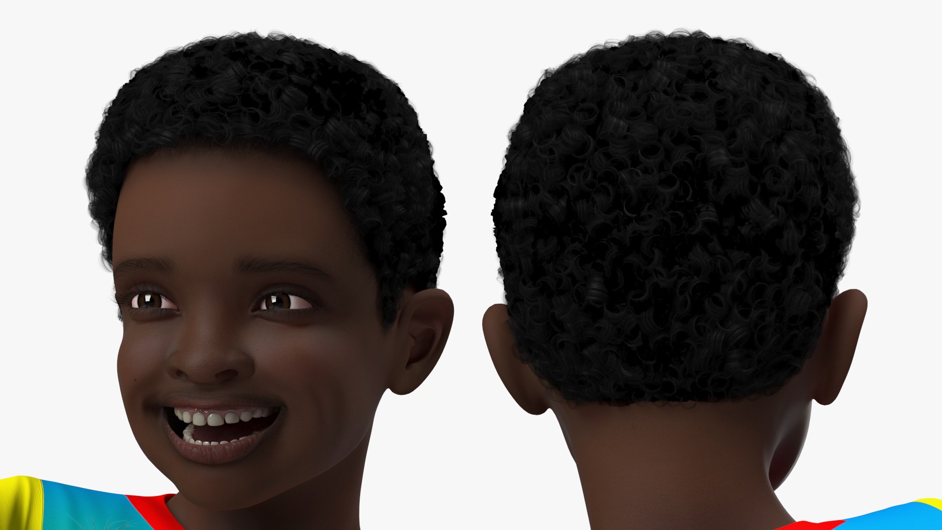 3D Black Child Boy Rigged model - TurboSquid 1957687