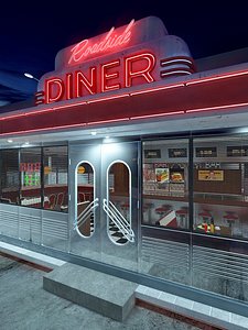 diner vintage roadside model
