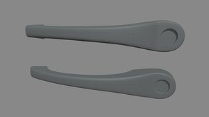 Car Door Handle 02 3D model