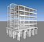 Building in structure 3D model