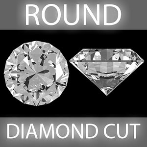 brilliant diamond cut 3d model