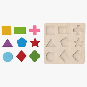 wood puzzle v2 3D model