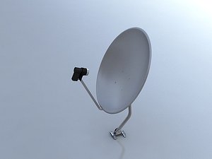 satellite dish 3d max