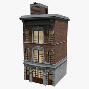Brick Building 3D model