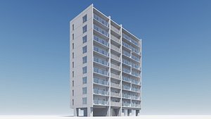 Apartment Building 3D model