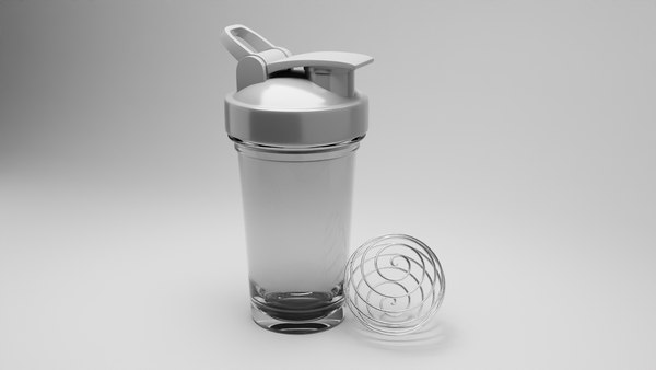 Blender Bottle with Whisk Ball model - TurboSquid 2098926