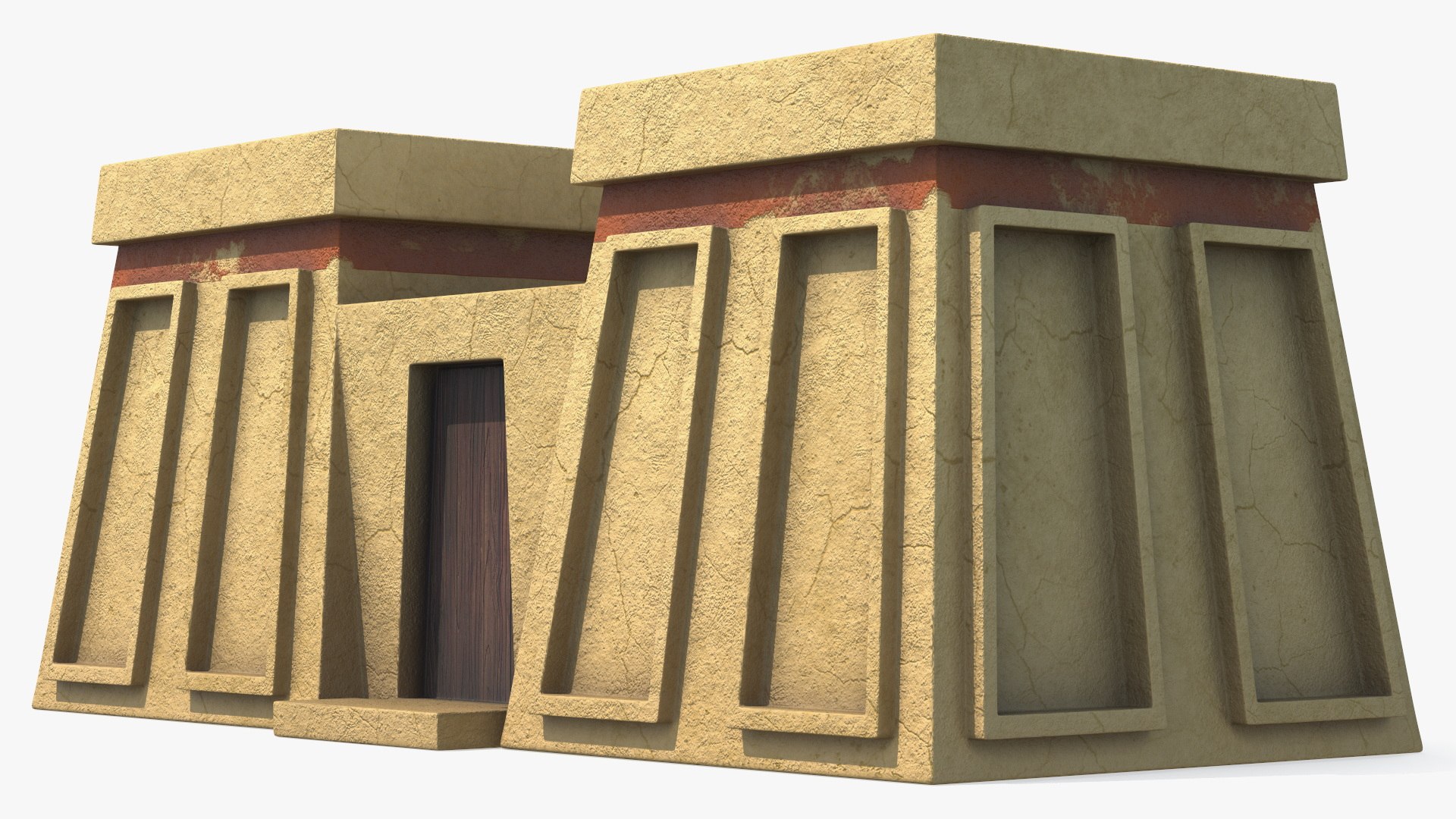 Realistic Arab Gate to the Yard 3D model preview