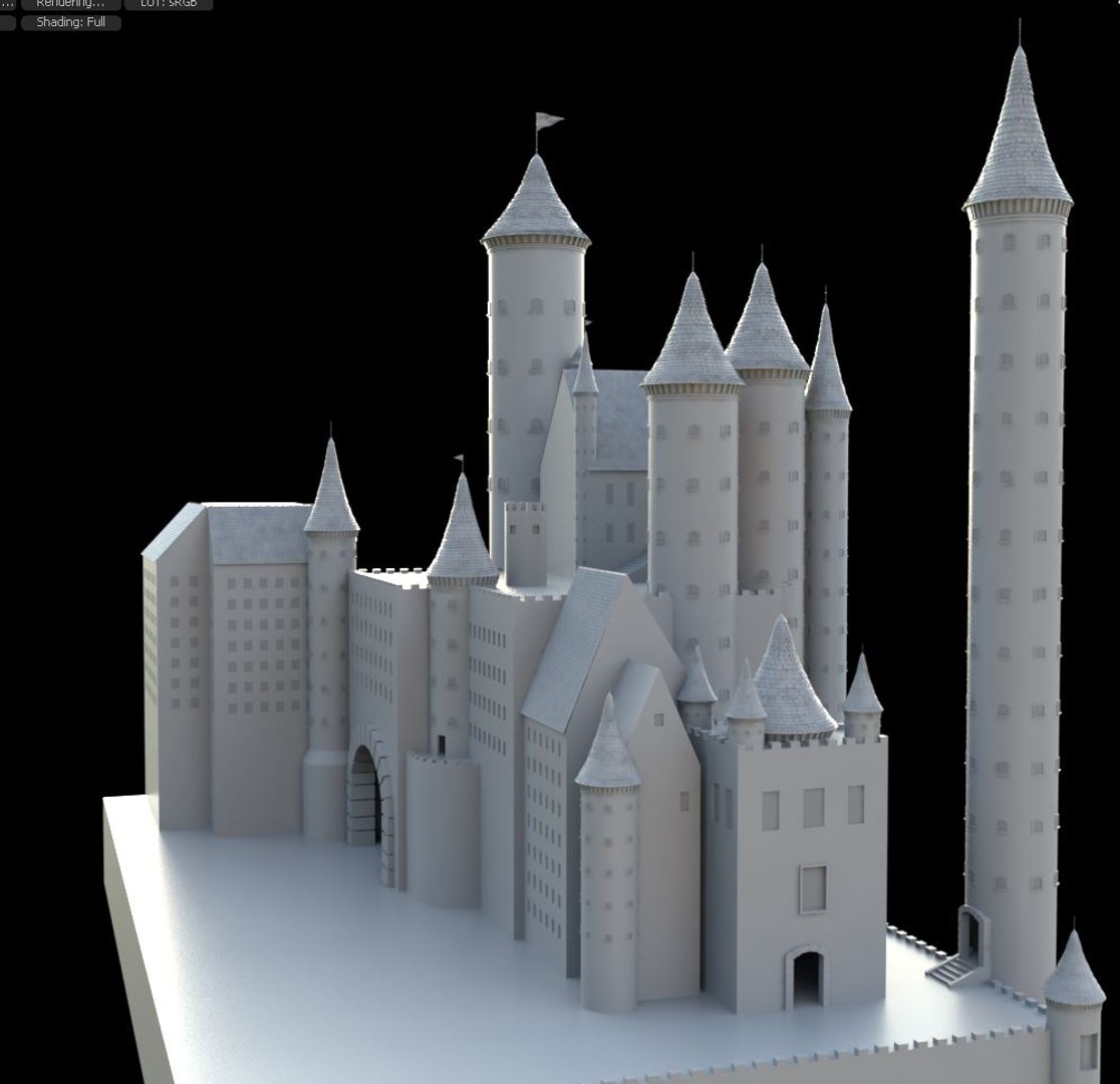 3D Medieval Castle Model - TurboSquid 1160718