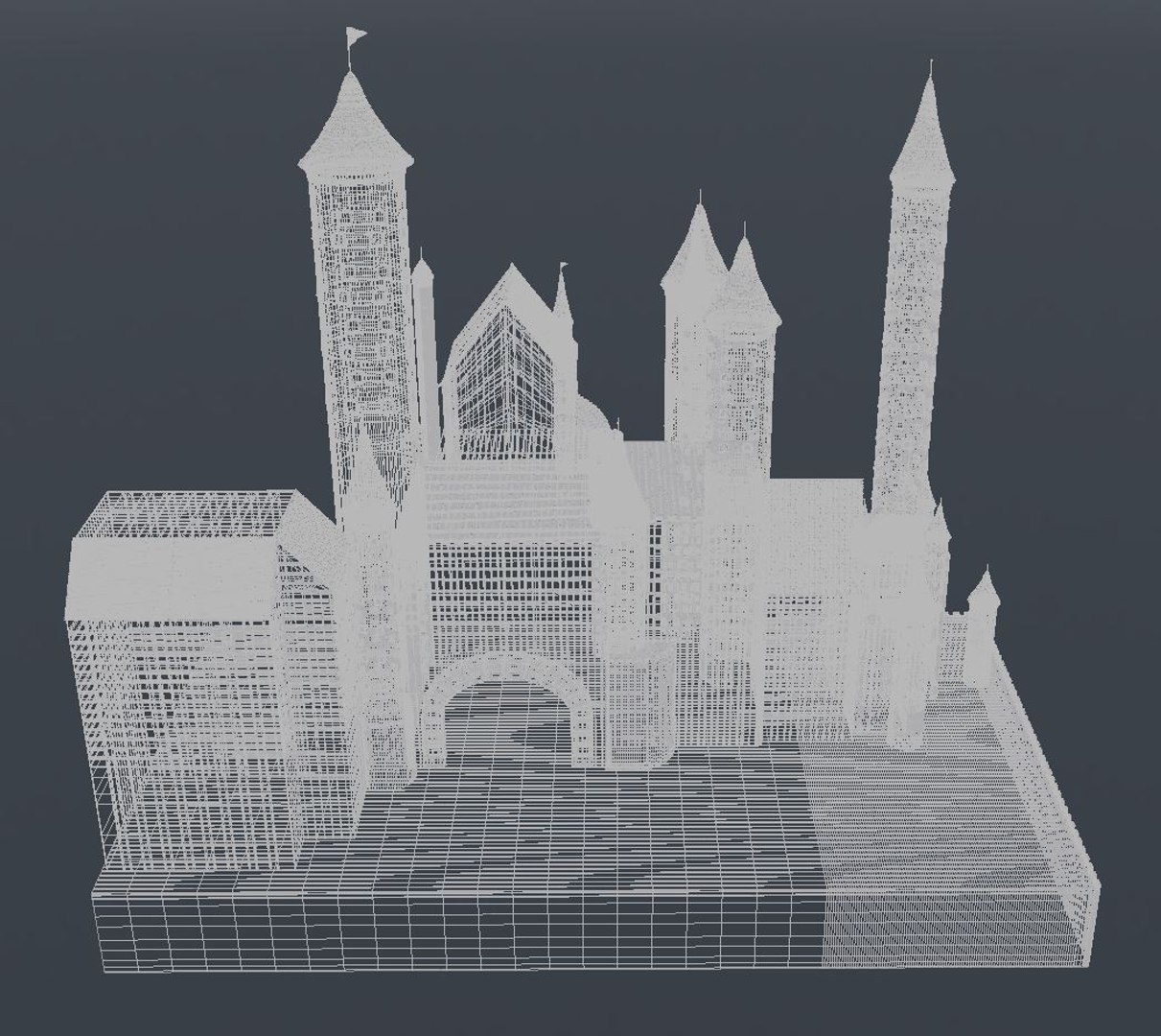 3D Medieval Castle Model - TurboSquid 1160718