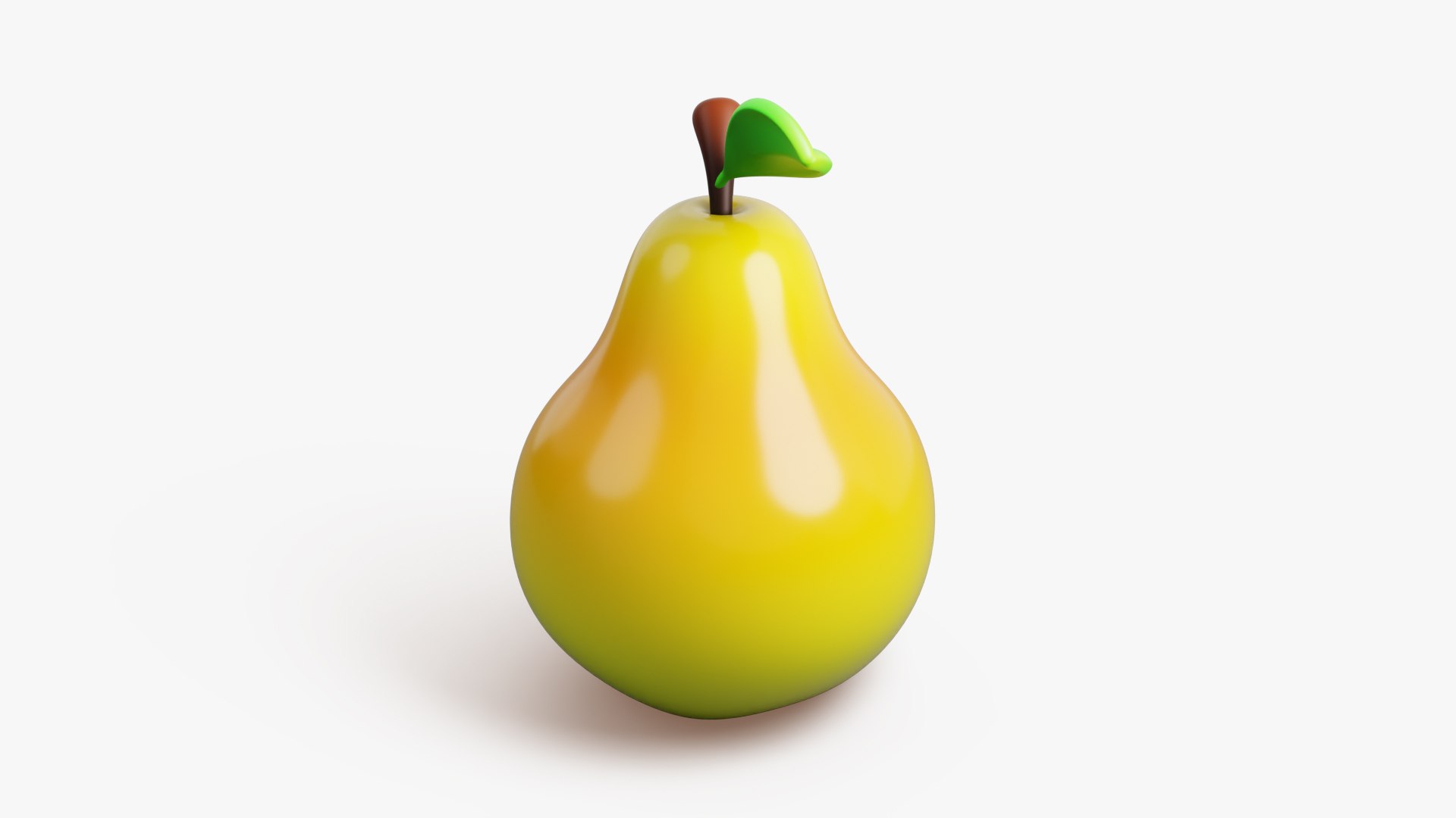 Pear Fruit Stylized 3D Model - TurboSquid 2360420