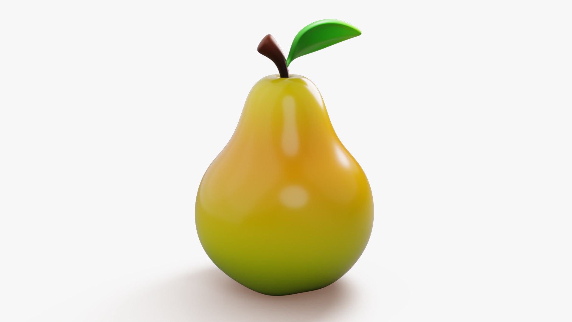 Pear Fruit Stylized 3D Model - TurboSquid 2360420