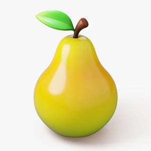 Pear Fruit Stylized
