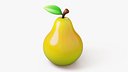 Pear Fruit Stylized