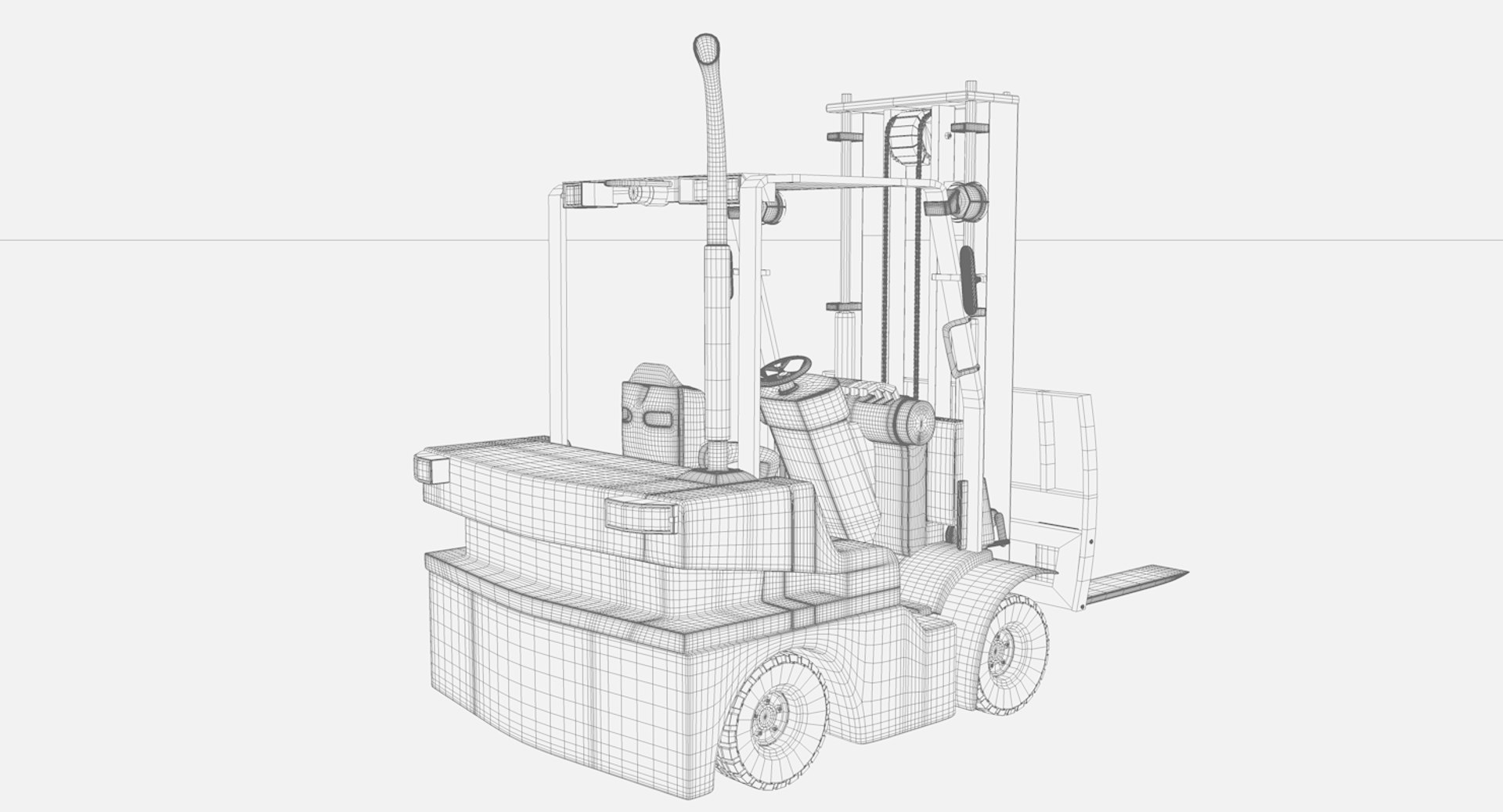 3D fork-lift-truck fork lift model - TurboSquid 1216782
