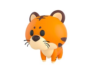 3D tiger character