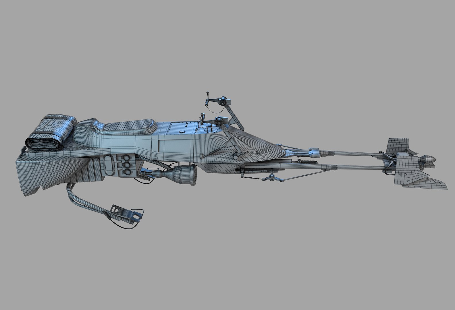 3D 74-Z Speeder Bike Star Wars - TurboSquid 1854684