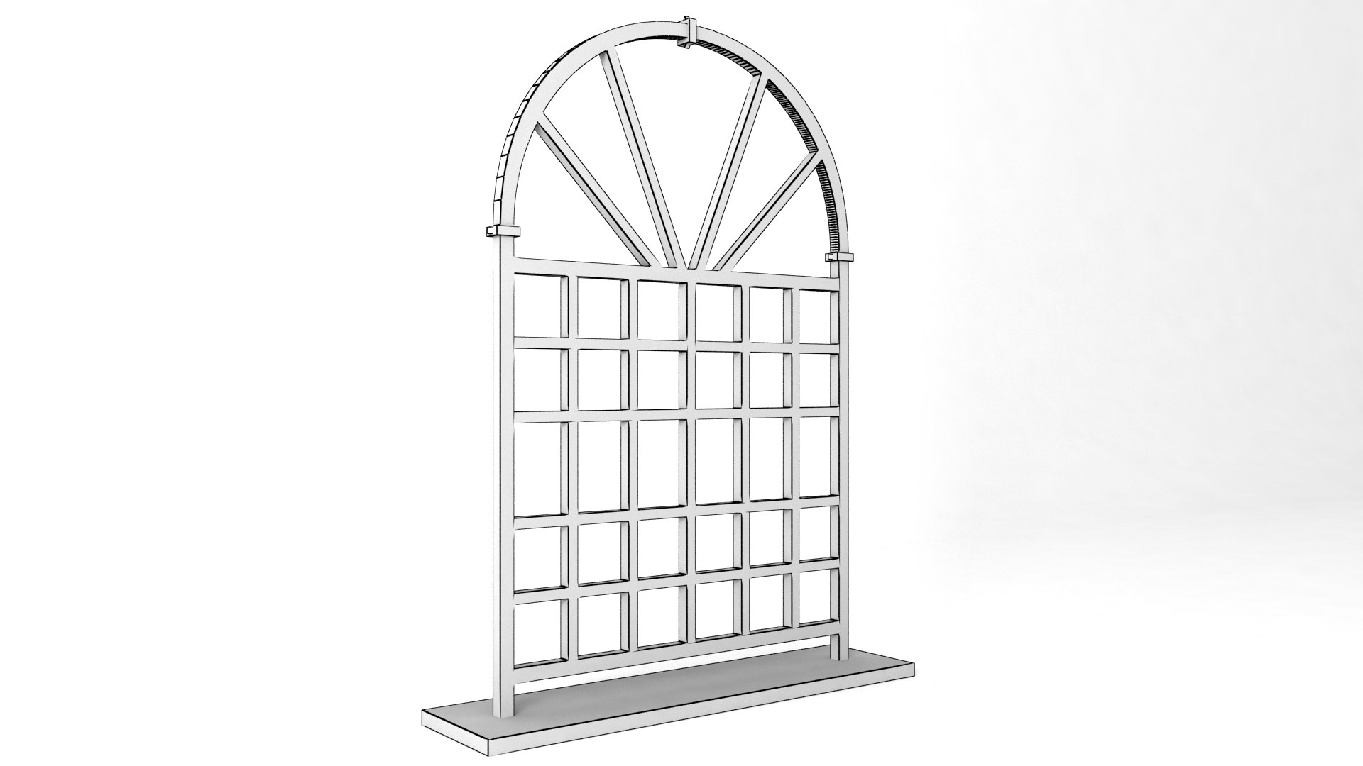 Wooden Window Arch Model TurboSquid 2067040