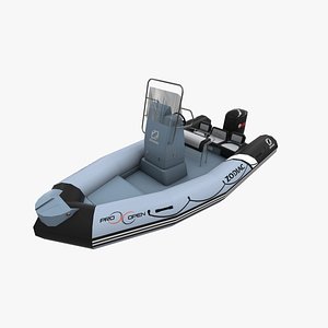 Zodiac Pro Open 650 Low Poly