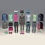Weibliche Schaufensterpuppe Nike Pack 3 3D-Modell