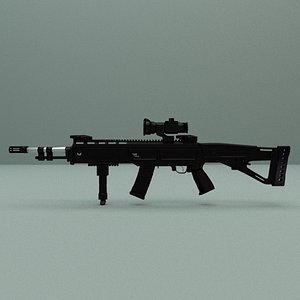 obj military assault rifle