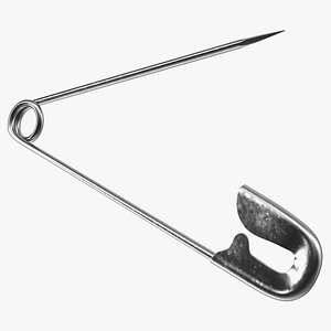 Steel Safety Pin Opened