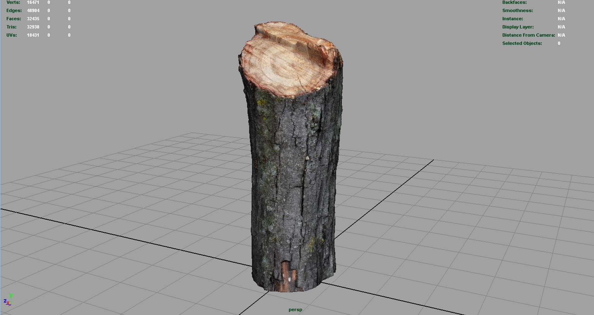 realistic wood log x