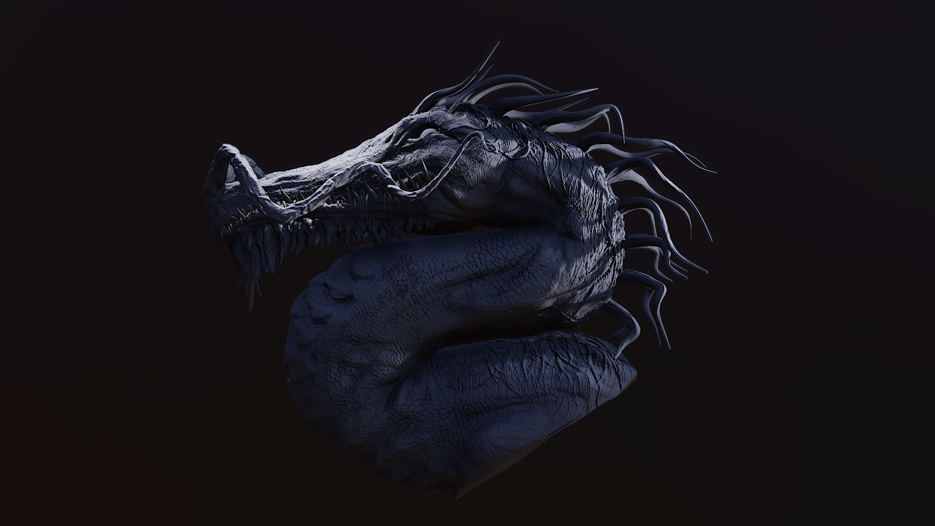3D Model Dragon Head - TurboSquid 1820556