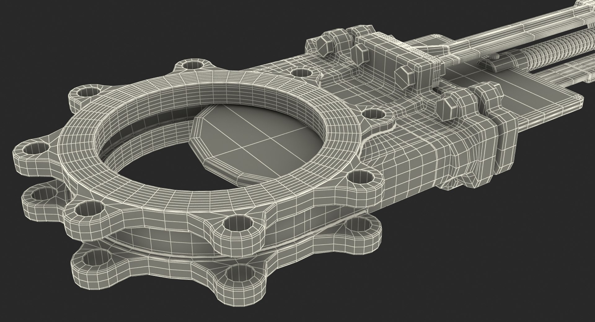 Butterfly Knife Gate Valve 3D Model TurboSquid 1278673