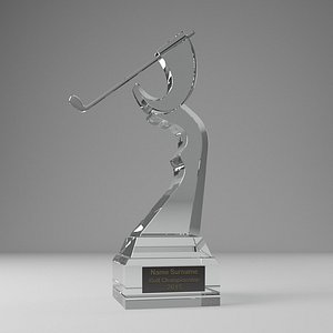 free golf trophy 3d model