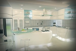 3d model kitchen