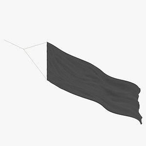 banner wind - horizontal 3D model