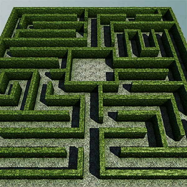 obj maze hedges