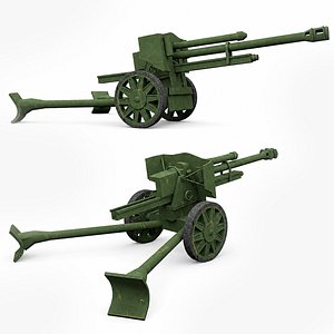 Low Poly  FH16 Light Field Howitzer 3D model