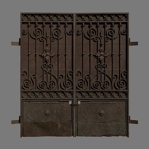 Metal gate ornate