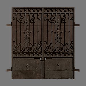Metal gate ornate