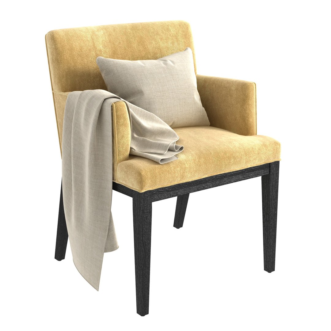 Arhaus Jasper Dining Arm Chair Model - TurboSquid 1965627