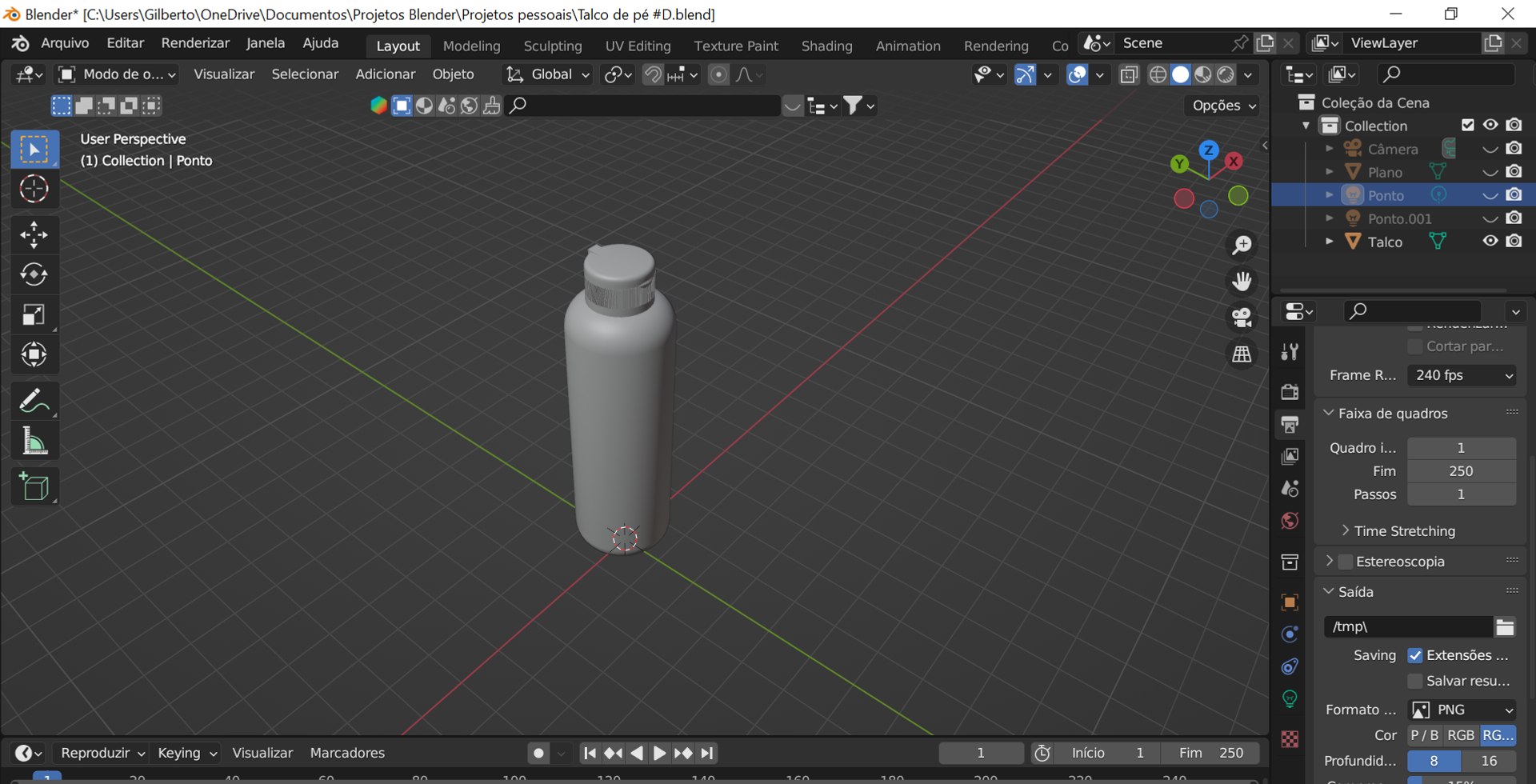 3D Foot Powder Model - TurboSquid 2088388