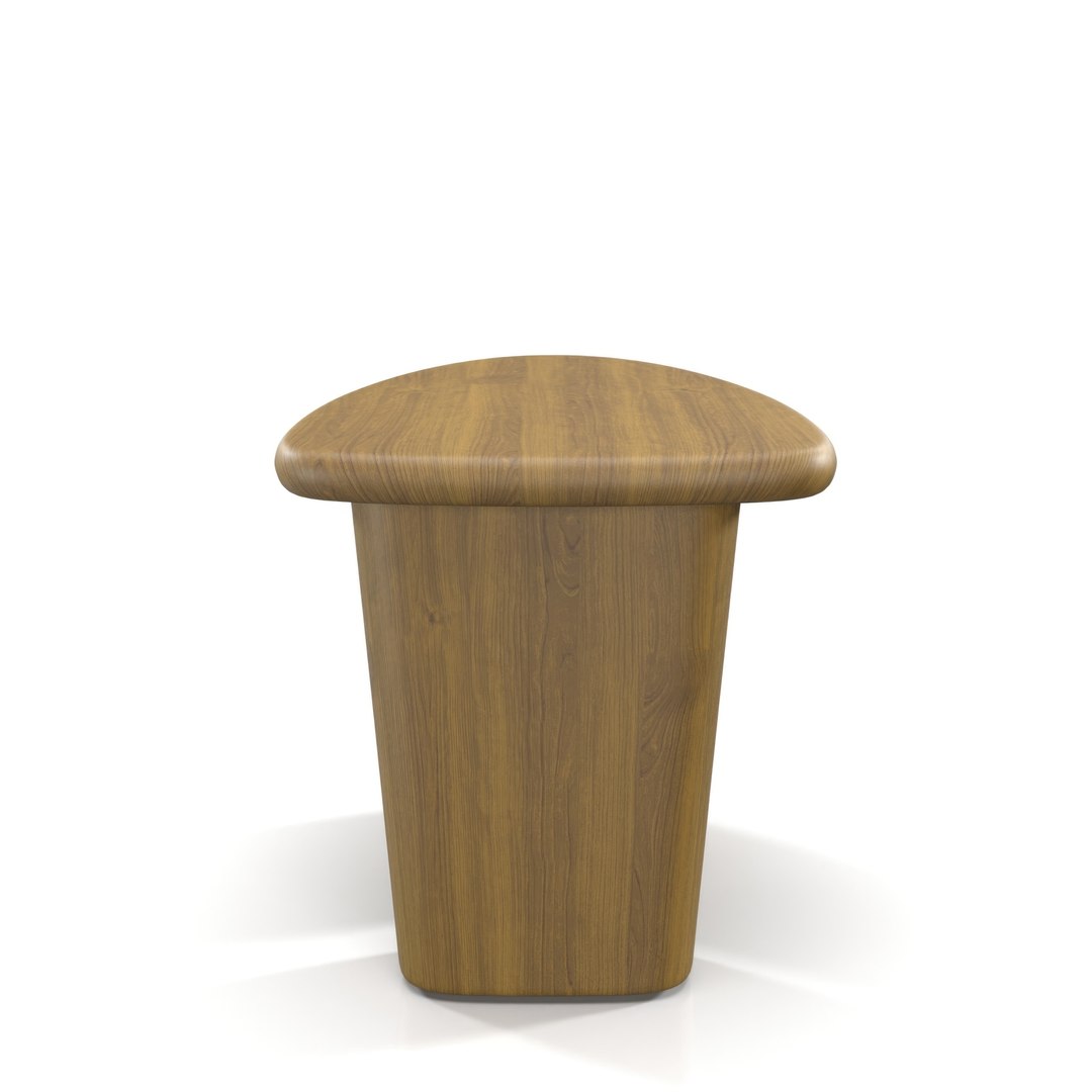 3D Kalle Sculptural Oak Side Table PBR TurboSquid 2239618