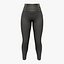 Chains Decorated Black Leggings