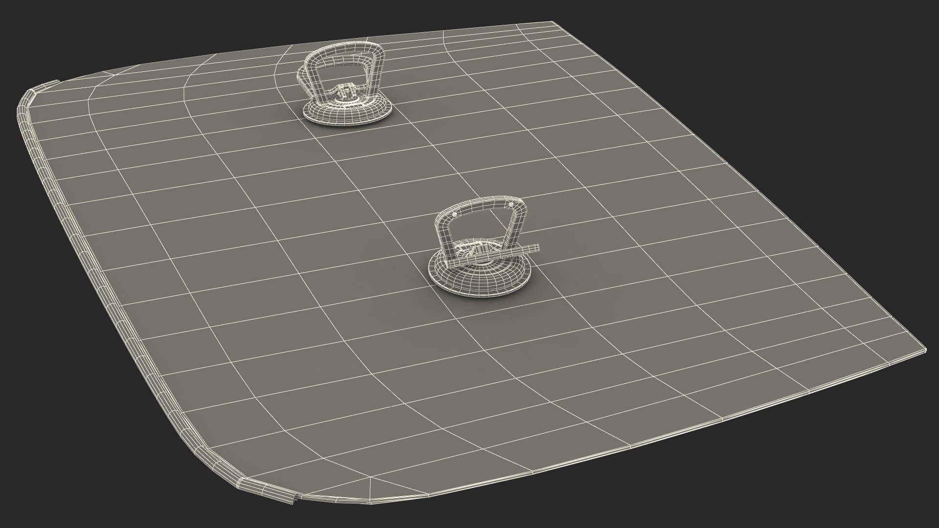 3D Car Rear Glass With Vacuum Cups Model - TurboSquid 2384822