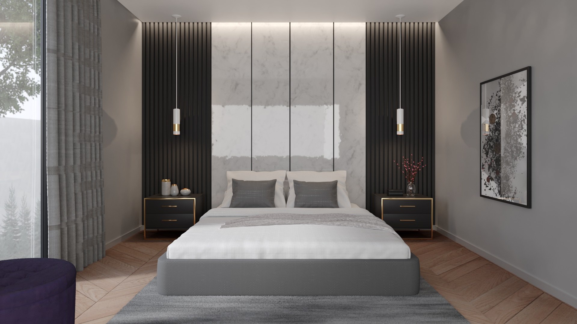 3D Model Bedroom Interior - TurboSquid 1971216