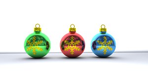 x mas ball 3D model