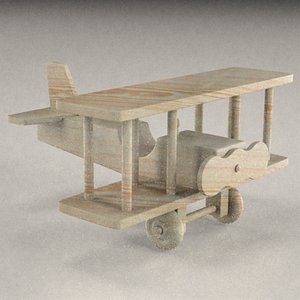 wooden plane 3ds