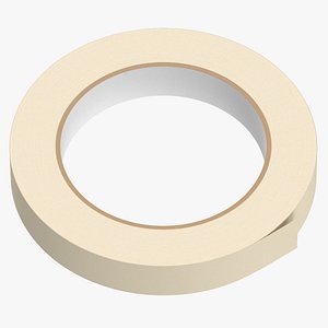 Masking Tape 2 Inch Beige and Blue 3D
