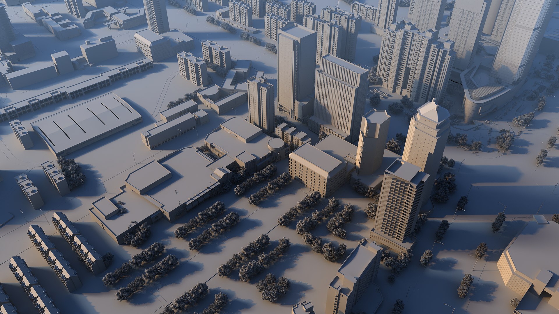 3D City Model - TurboSquid 2244271