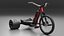 3D model Black Electric Trike Bike