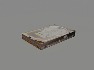 3d model hdd hard drive